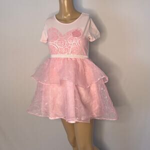 Wicked Pink Princess Dress Girls Large 10/12 Tiered Tulle Costume Dress